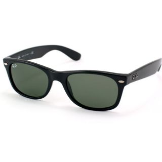 Ray ban Unisex Large New Wayfarer Black Plastic Sunglasses