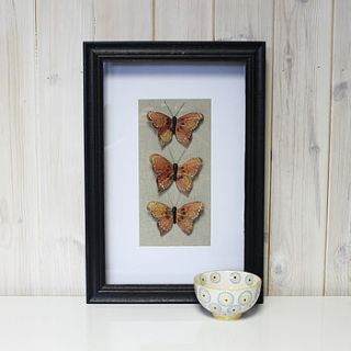 butterflies picture orange by lindsay interiors