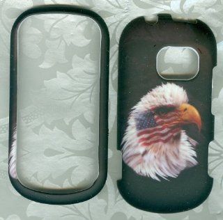 Rubberized Usa Eagle Fly High Lg Extravert Vn271 Verizon Phone Cover Snap on Cell Phones & Accessories