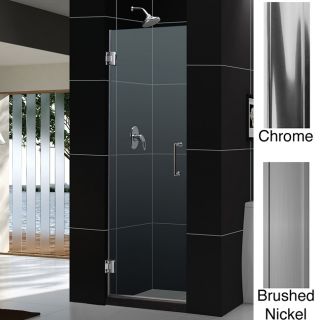 Dreamline Unidoor 25x72 inch Frameless Hinged Shower Door