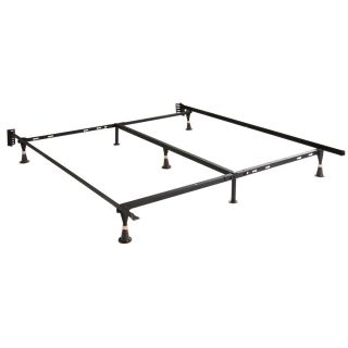 Klaussner Twin/ Full/ Queen Glide leg Steel Bed Frame Brown Size Full