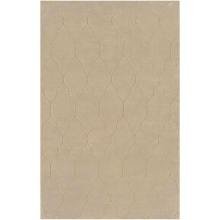 Hand knotted Clare Beige/ivory Transitional Geometric Wool Rug (9 X 13)