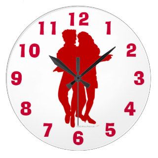 Bachata Latin Dance Pose Wall Clock With Numbers