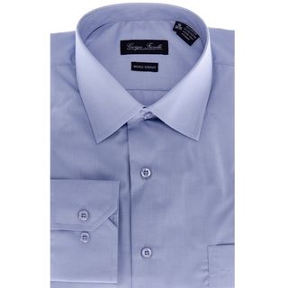 Unity Nick Inc Mens Modern fit Dress Shirt, Blue Blue Size 3XL