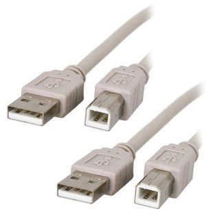 Eforcity 2 pack 15ft USB 2.0 Extension Printer Cable A to B M/M Eforcity Other Accessories