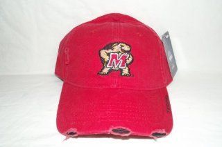 New Red NCAA University of Maryland Terrapins "Terps" Embroidered Buckle Back Cap  Sports Fan Baseball Caps  Sports & Outdoors