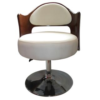 Caravan Bicast Leather Adjustable Leisure Chair White