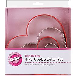 Wilton From The Heart 4 piece Cookie Cutter Set