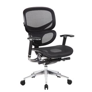 Boss Contemporary Ergonomic Black Mesh Chair