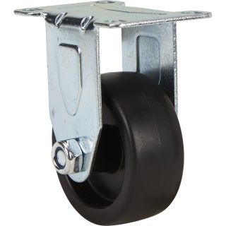 Fairbanks Polyolefin Rigid Caster — 3in.  Up to 299 Lbs.