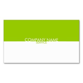 Modern Lime Green White Profile Card Business Card Template
