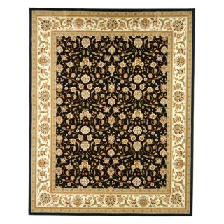 Lyndhurst Collection Traditional Black/ivory Oriental Rug (33 X 53)