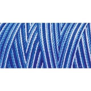 Iris Nylon Crochet Thread, 275 Yard, Blues Print
