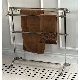 Vintage Pedestal Chrome finished Solid brass Towel Stand