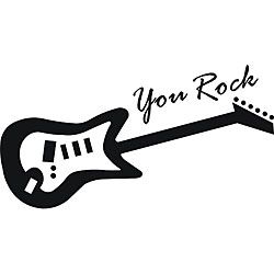 You Rock Guitar Vinyl Wall Art Quote