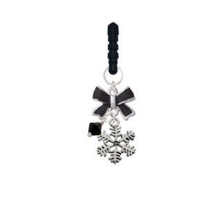 Snowflake Black Emma Bow Phone Candy Charm Cell Phones & Accessories