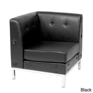Wall Street Faux Leather Corner Chair