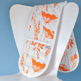 cow parsley design oven gloves by the shed inc