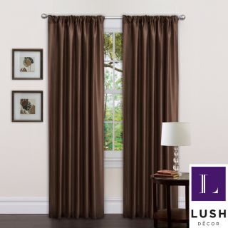 Triangle Home Fashions Lush Decor 84 inch Abigail Curtain Panel Brown Size 54 x 84