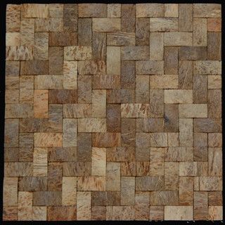 Natural Brown Convex Coconut Wall Tile Wall Tiles