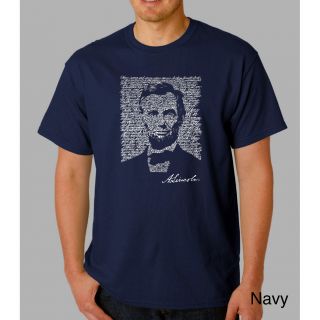 Los Angeles Pop Art Mens Abe Lincoln Cotton T shirt