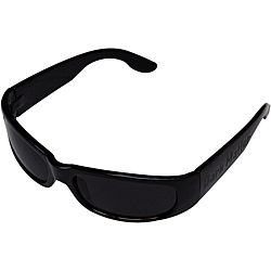 Mens Black Plastic/poly Carbon Sport Sunglasses