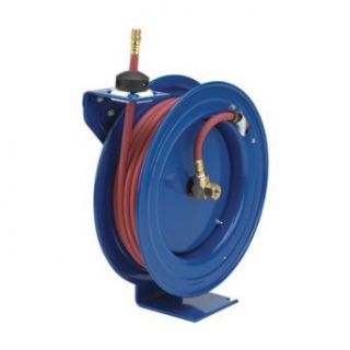 Coxreels Air Hose Reel With Hose   3/8in. x 50ft. Hose, Max. 300 PSI Air Tool Hose Reels