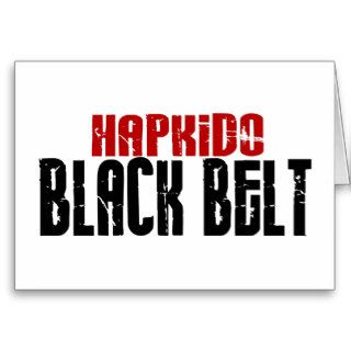 Hapkido Black Belt Card