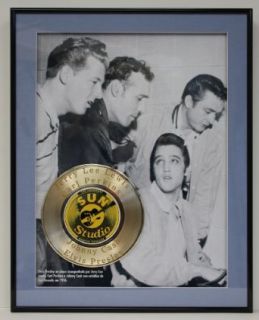 Elvis Presley Custom Framed Limited Edition Gold Record Display Entertainment Collectibles