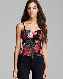 GUESS Top   Vintage Floral Bustier's