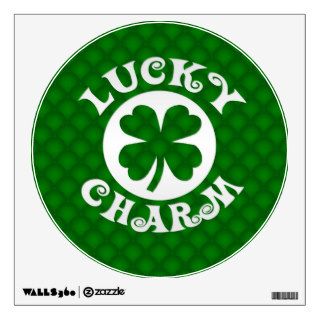 Green Background Lucky Charm Wall Skin