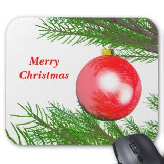 Merry Christmas Tree Decoration Mousepads