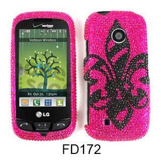 Cell Phone Skin + Hard Case Cover For Lg Cosmos Touch / Attune / Beacon Un 270    Full Diamond Crystal Cell Phones & Accessories