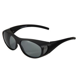 Hot Optix Mens Plastic Polarized Over the glass Wrap Sunglasses