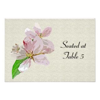 Apple Blossom Table Seating Card