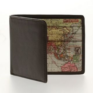 leather world map wallet by thelittleboysroom