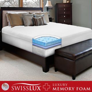 Swisslux 10 inch King size European style Memory Foam Mattress