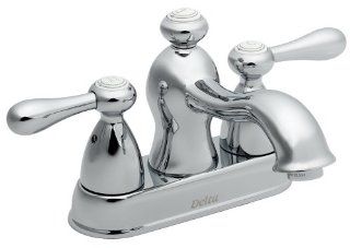 Delta Coventry Two Handle Centerset Bathroom Faucet, Stainless Steel #2572SS 272SS   Touch On Bathroom Sink Faucets  