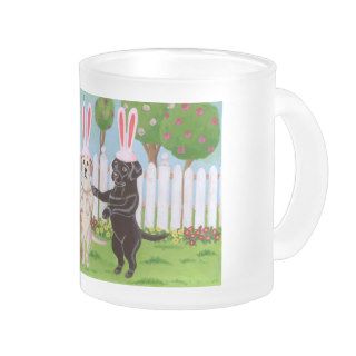Labrador Easter Bunnies Coffee Mugs