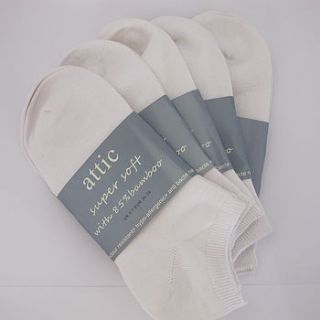 super soft bamboo trainer socks by attic
