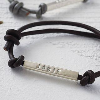 men's id bead friendship bracelet by chambers & beau