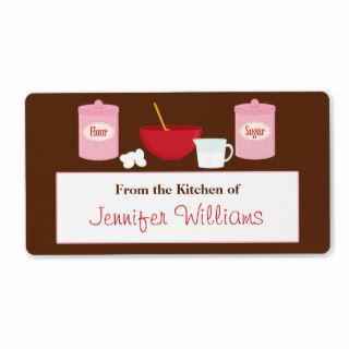 Customizable Kitchen Labels Shipping Label