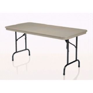 KI Furniture Duralite Rectangular Folding Table DLT/DL3060 Finish Blue Grey,
