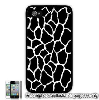Black Giraffe Animal Print Pattern Apple iPhone 4 4S Case Cover Skin Black Cell Phones & Accessories