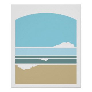 Surf and Sky minimalist poster