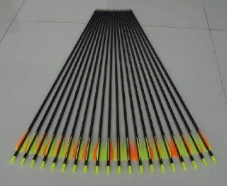 Golden Power Fiberglass Practice/hunting Arrows W/changeable Point for Recurve Bow or Traditional Bow  Sports & Outdoors