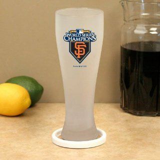 San Francisco Giants 2010 World Series Champions 23oz. Frosted Pilsner Glass   Sports Award Certificates  Sports & Outdoors