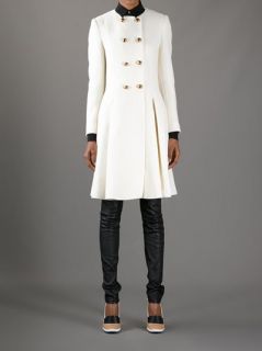 Moschino Cheap & Chic Contrast Double Breasted Coat