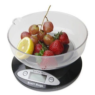 Smart Weigh CSB2KG Cuisine Digital Kitchen Scale with Removable Bowl 2kg x 0.1g   Black Home Supply Maintenance Store   Nonslip Appliques