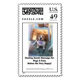Healing Hands Massage for Dogs & Cats MPostage Stamps